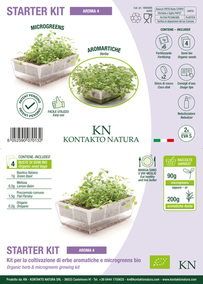 Starter kit aromatiche & microgreens - Aroma4 - sk908